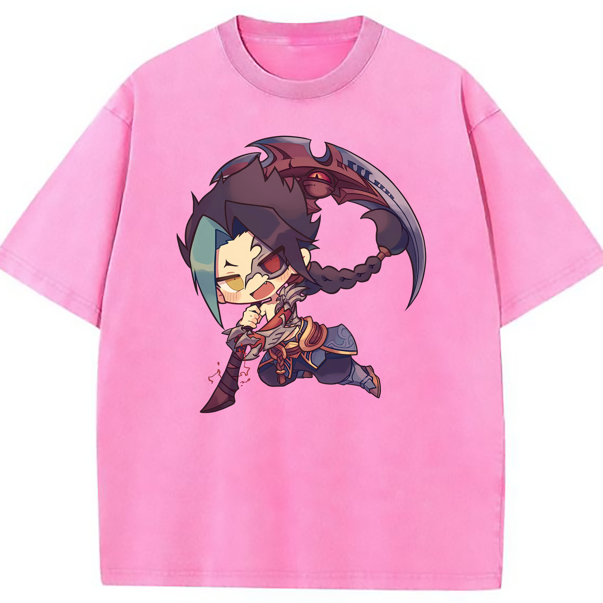 （画像用） リーグ・オブ・レジェンド League of Legends LOL 綿100% ヴィンテージ風 半袖Tシャツ（フロントプリント）